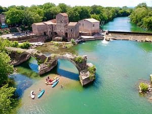 Kayak et paddle au pont romain de saint thibery