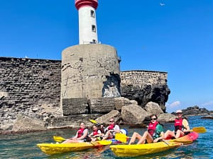 L'ile du fort Brescou en kayak de mer